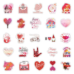 50 Romantic Vinyl Stickers Waterproof for Laptops Water Bottles
