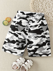 Boys Camo Casual Shorts Comfortable Breathable Kids Summer Clothes