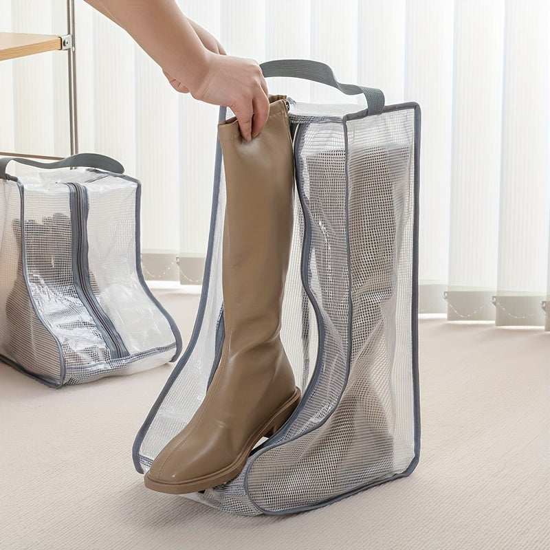 Boots Storage Bag Zipper Protective Cover Dust-proof Shoe Storage Container