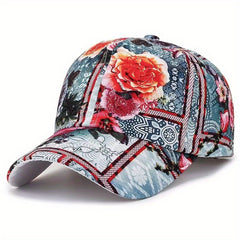 Flower Sun Hat Peaked Cap for Hiking