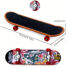 Alloy Finger Skateboard Small Toy for Desktop Play