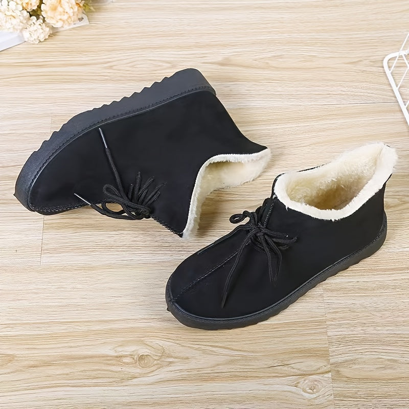 Women's Waterproof Snow Boots with Faux Fur Lining