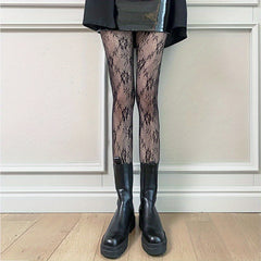 Ultra Thin Jacquard Mesh Tights Sheer Fishnet Pantyhose Women's Stockings