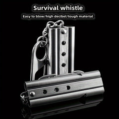 Metal Survival Whistle Keychain Life-saving for Outdoor Camping