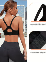 High Impact Sports Bra for Women Racerback Fitness Gym Bra