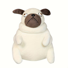 1pc Pug Bulldog Plush Toy Stuffed Dog for Halloween Birthdays Room Decorati