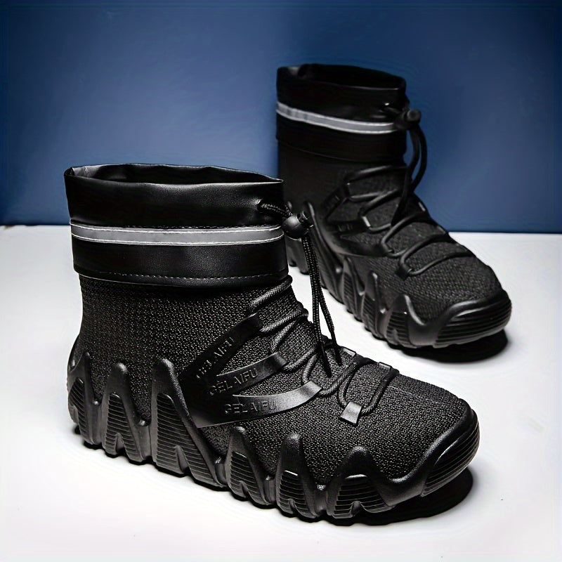 Short Tube Women's Rain Boots Winter Waterproof Non slip Wear resistant