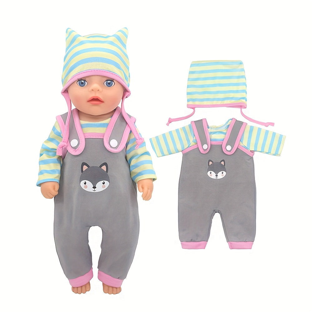 Animal Pattern Doll Clothes Set for 12-16" Dolls