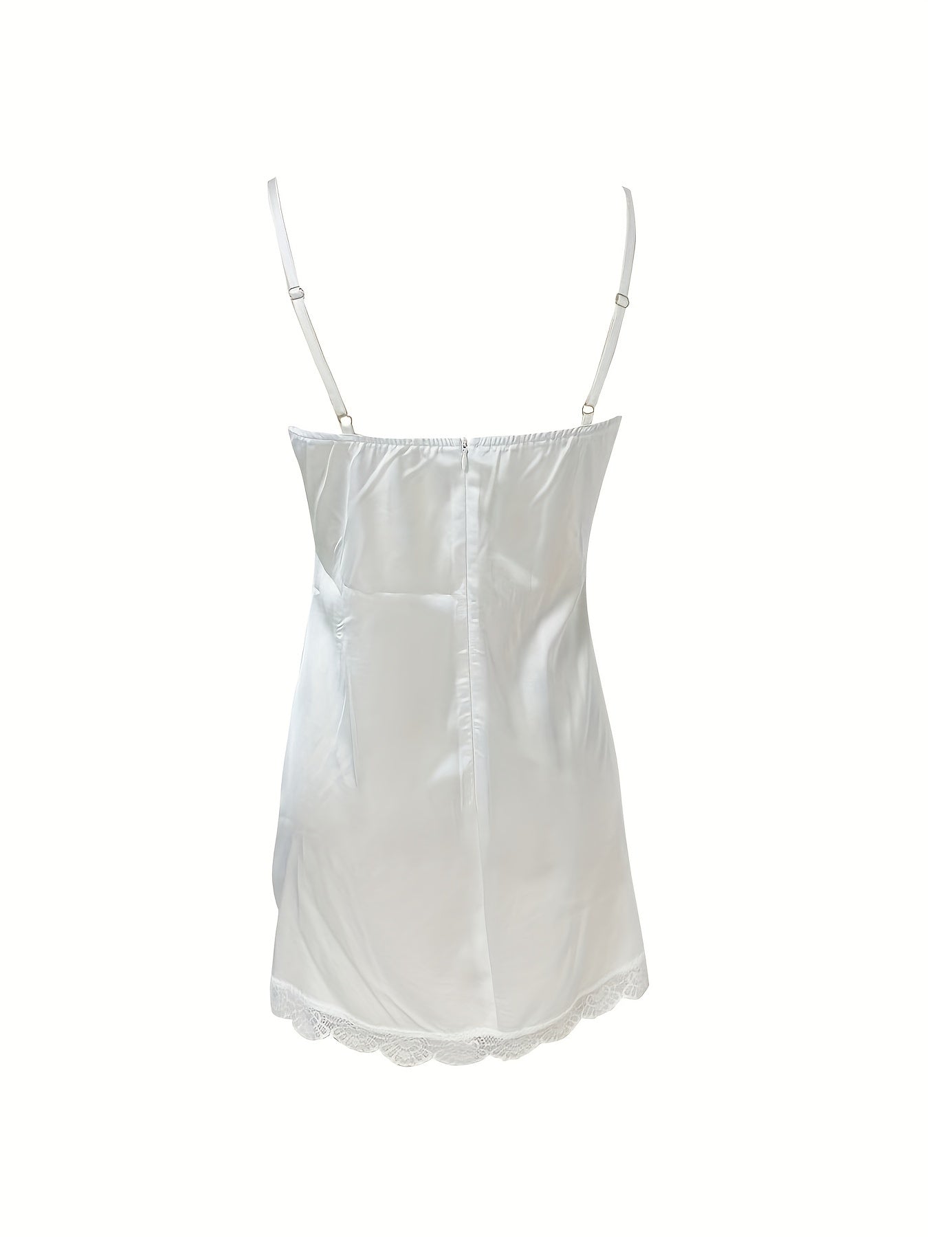 Lace Trim Nightdress V Neck Sleep Dress