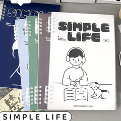 Spiral Notebook 9.8x6.7 Plastic Hardcover College Ruled 60 Sheets