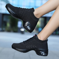 Women's Air Cushion Dance Shoes Low Top Training Sneakers