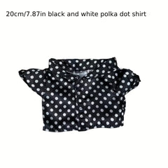Cotton Doll Clothes Single Top And Polka Dot Shirt