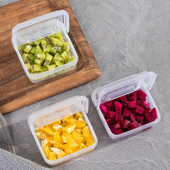 2pcs Fresh Keeping Storage Boxes for Cheese Butter Onions Ginger Garlic