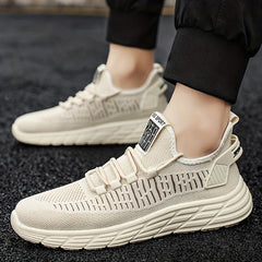 Men's Mesh Slip-On Sneakers Lace-Up Athletic Shoes