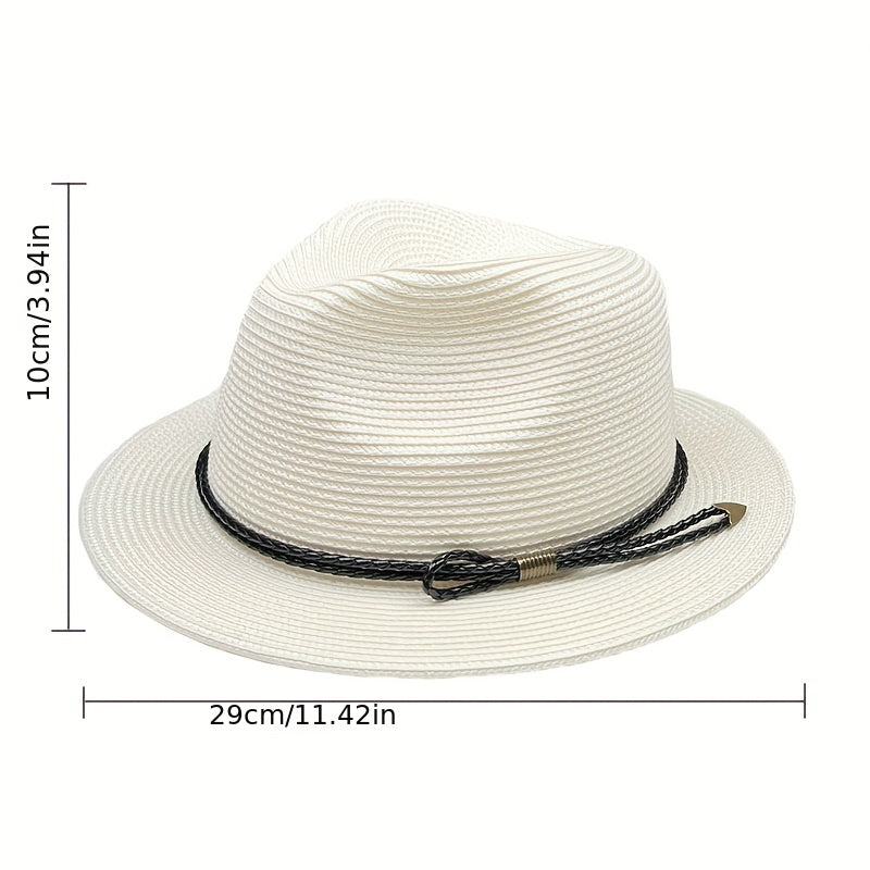 Casual Sunshade Straw Hat Spring Summer Travel Vacation 54