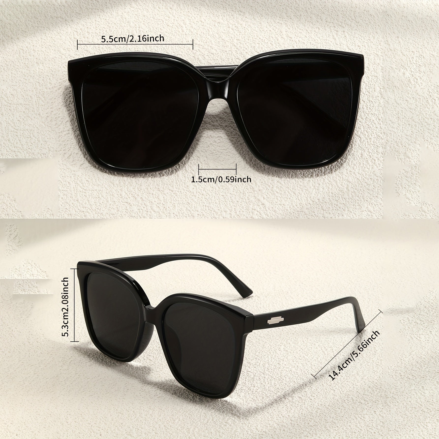 Cat's Eye Big Frame Glasses Men's Sunshade Sunglasses