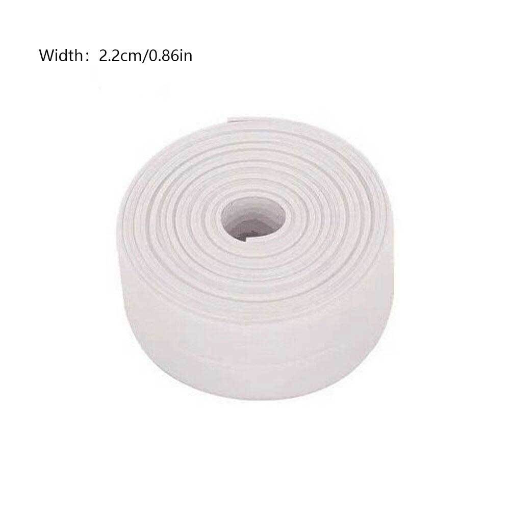 1pc Bathroom Shower Sink Bath Sealing Strip Tape PVC Self Adhesive Waterproof