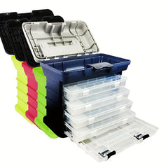 Portable 5 Drawers Fishing Tackle Box with Handle