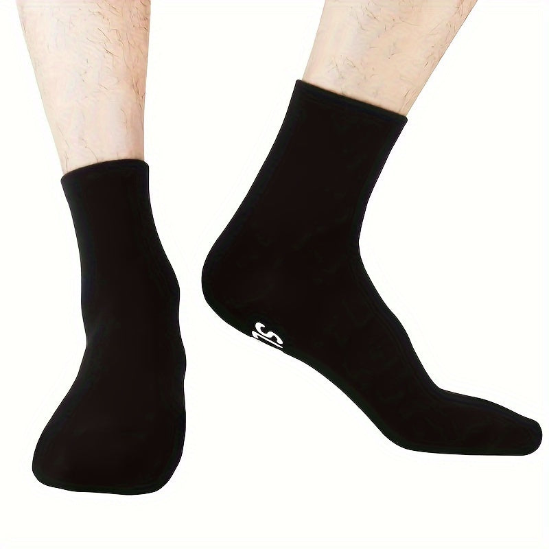 Men's Creative Letter Graphic Cotton Blend Mid Crew Socks