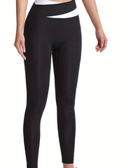 Colorblock Slim Fit Fitness Pants High Waist Yoga Pants