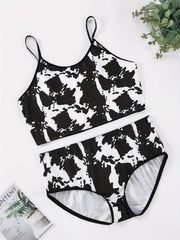 Cow Print Bra & Panty Set Medium Stretch