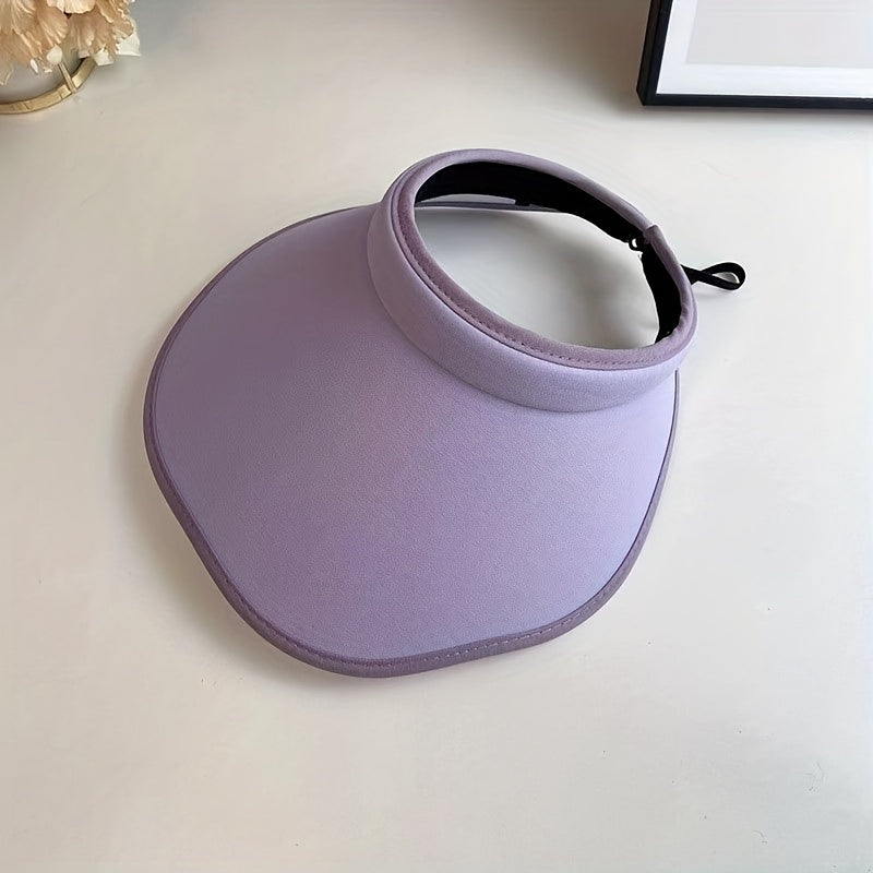 PVC Petal Brim Visor Hat Sunscreen Beach Hat UV Protection Sun Hats Women