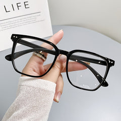 Vintage Oval Transparent Glasses Light Blocking Spectacles