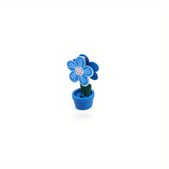 Cartoon Wooden Flower Pot for Photos Notes Messages 9.74-Inch
