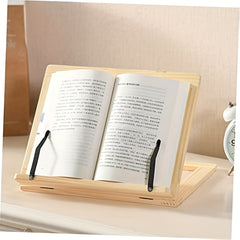 Wooden Four-Speed Adjustable Reading Rack Laptop Holder