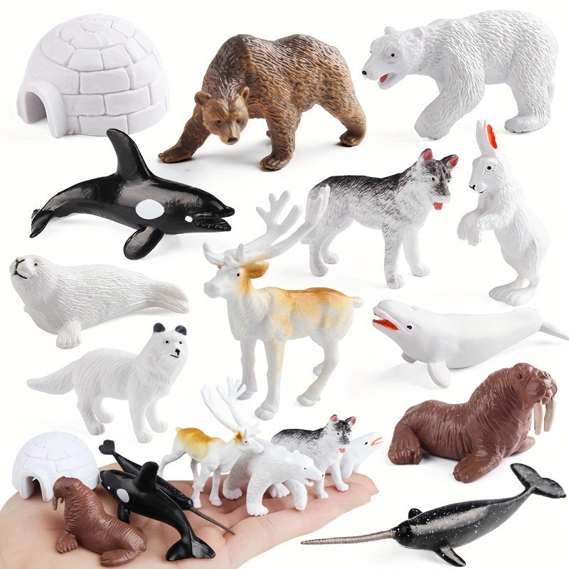 Mini Polar Animals Australian Wildlife Simulation Toy Models