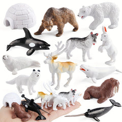 Mini Polar Animals Australian Wildlife Simulation Toy Models
