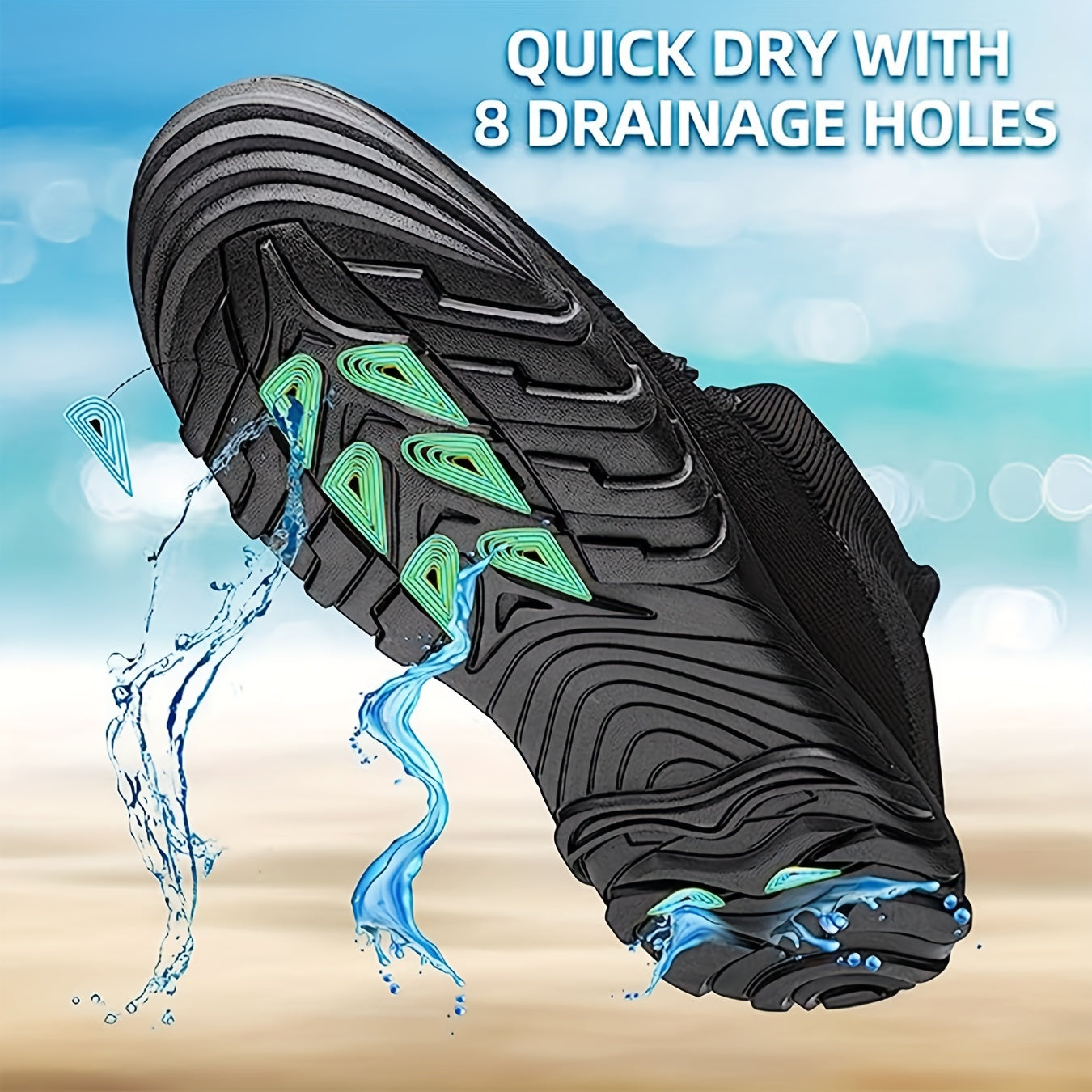 Men's Water Shoes Sneakers Quick Dry Non Slip Beach Aqua Shoes