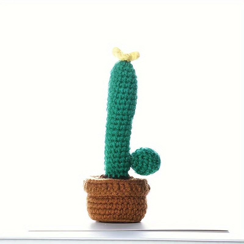 4pcs Love Potted Cactus DIY Crochet Kit Complete Accessories