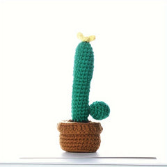 4pcs Love Potted Cactus DIY Crochet Kit Complete Accessories