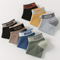 7 Pairs Letter Print Socks All-match Short Socks Women's Stockings