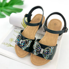 Toddler Baby Girls Rhinestone Butterfly Sandals
