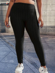 Honeycomb Textured High Rise Leggings