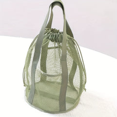 Hollow Out Makeup Bag Travel Toiletry Organizer Drawstring Cosmetic Bag
