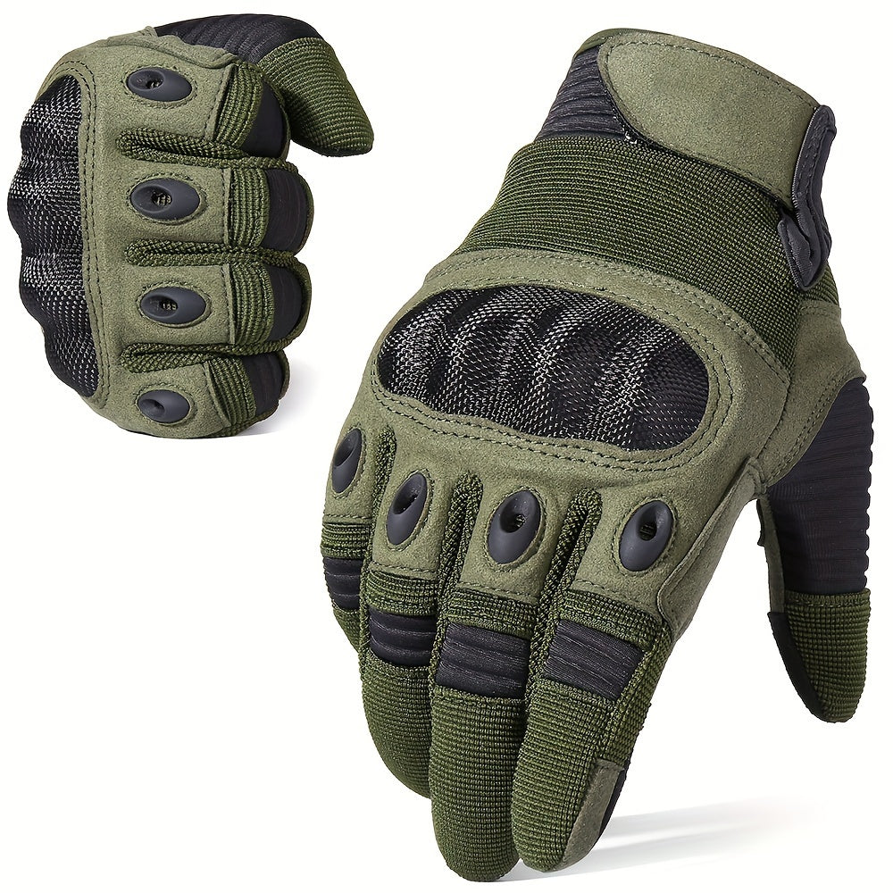 Touchscreen Gloves with Palm Pads for Motorcycle Cycling Training