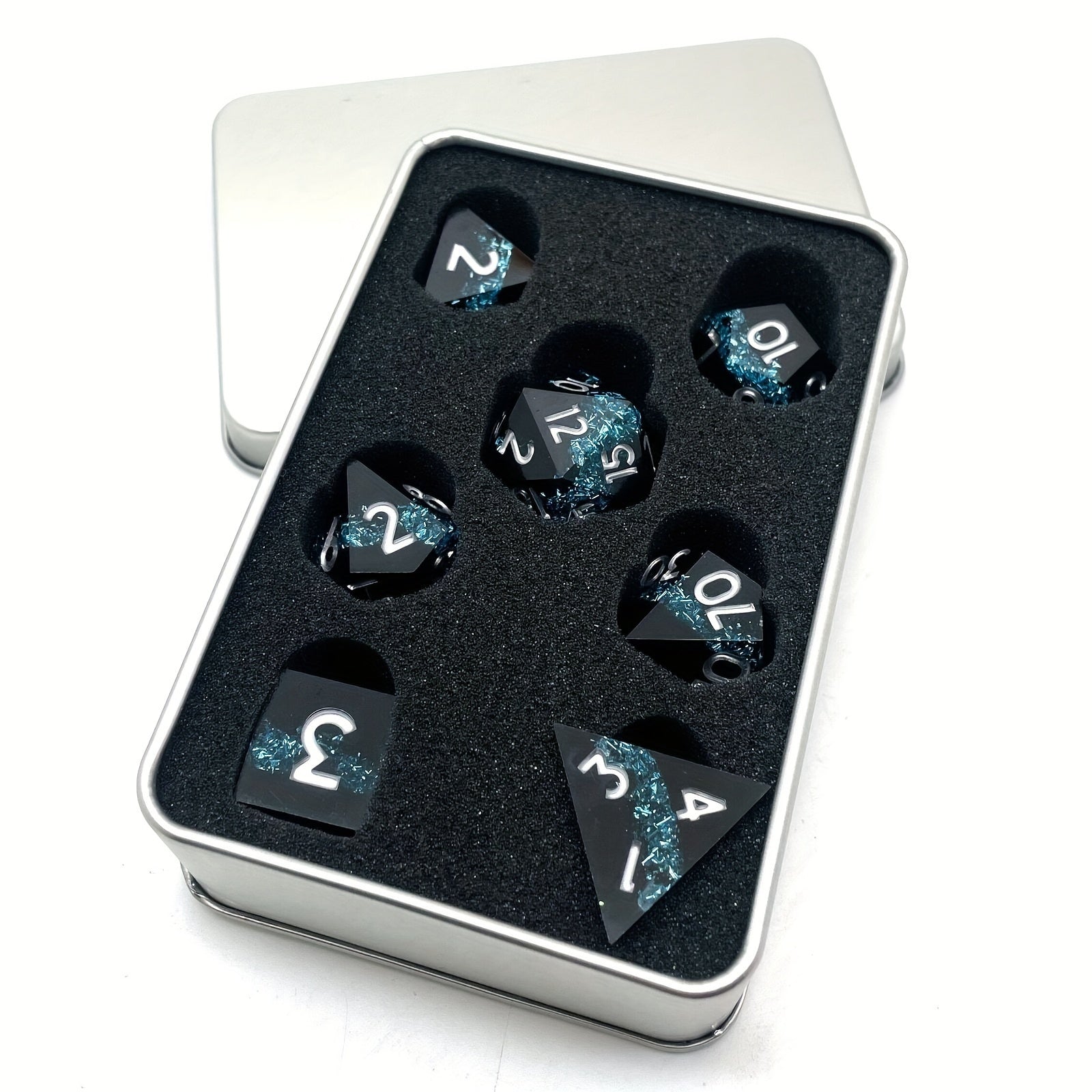 7pcs Resin Colorful Dice Game Accessories Sided Mini Dice Game Punishment