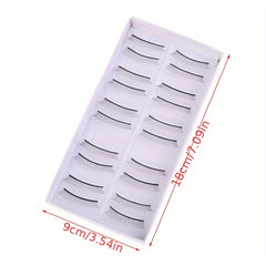 10 Pairs Beginner Eyelash Extensions Practice Lashes 6mm and 8mm Sizes