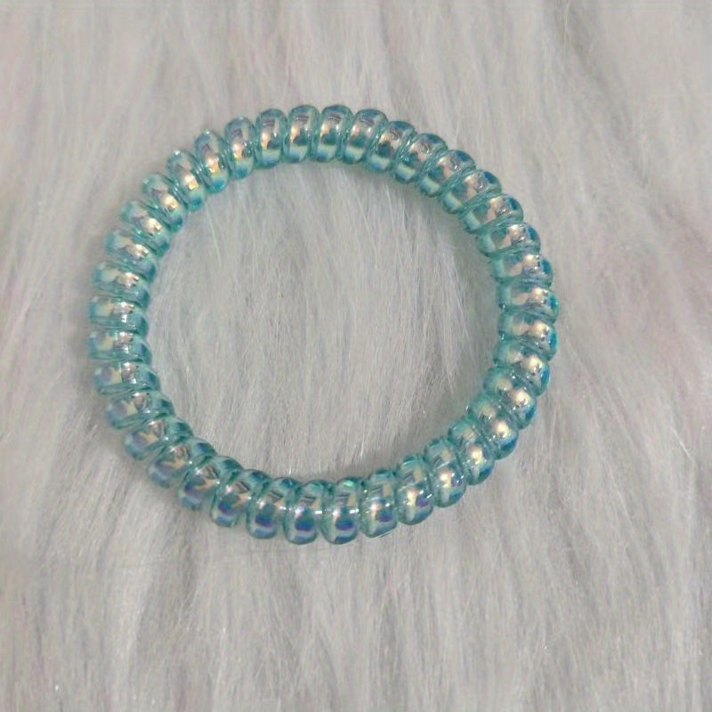 Spiral Hair Ties Ponytail Holders Coil Hair Ties for Girls Women