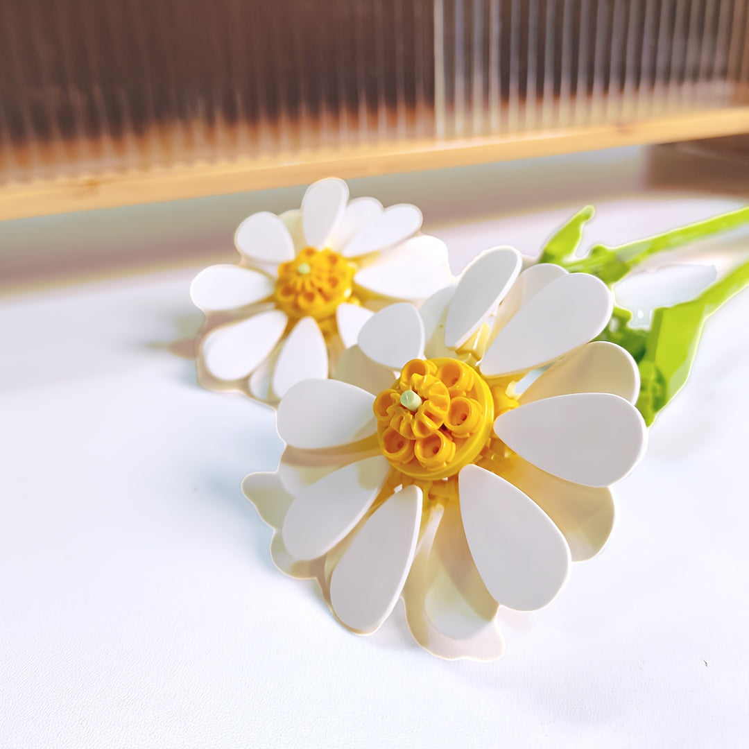 Calendula Flower Building Blocks DIY Puzzle Toy & Decor