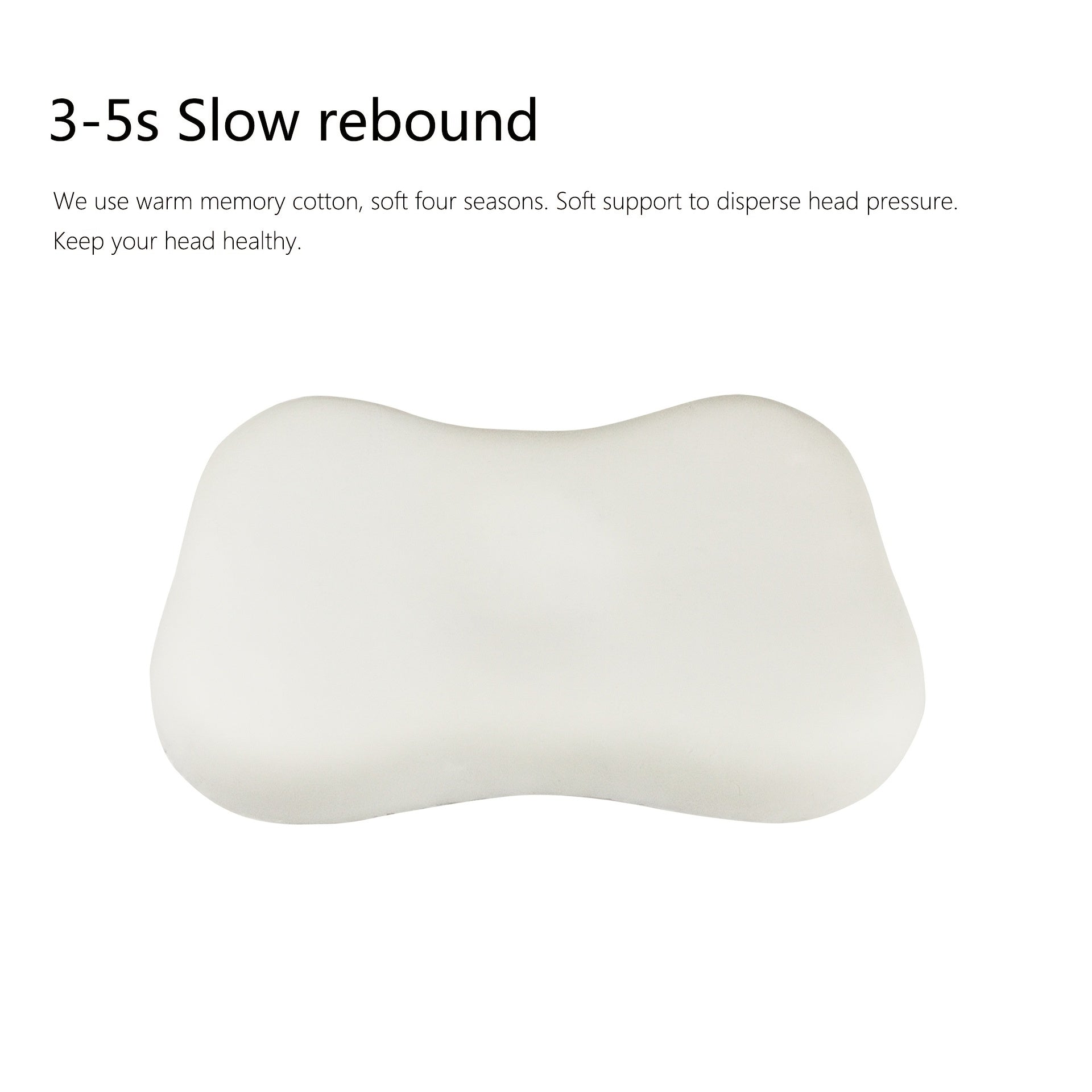 Kids Memory Foam Pillow Adjustable Height Neck Support Removable Washable