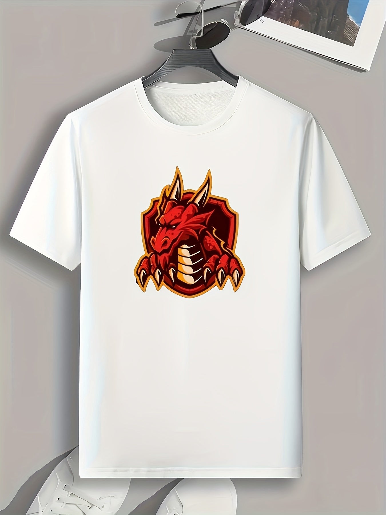 Monster Print Men's Graphic Tshirt for Summer