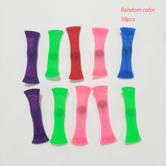 Bendable Woven Mesh with Marble, Sensory Relax Toy, Mixed Colors