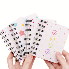 Love Side Flip Coil Book Mini Portable Loose leaf 80sheets Notebook A7