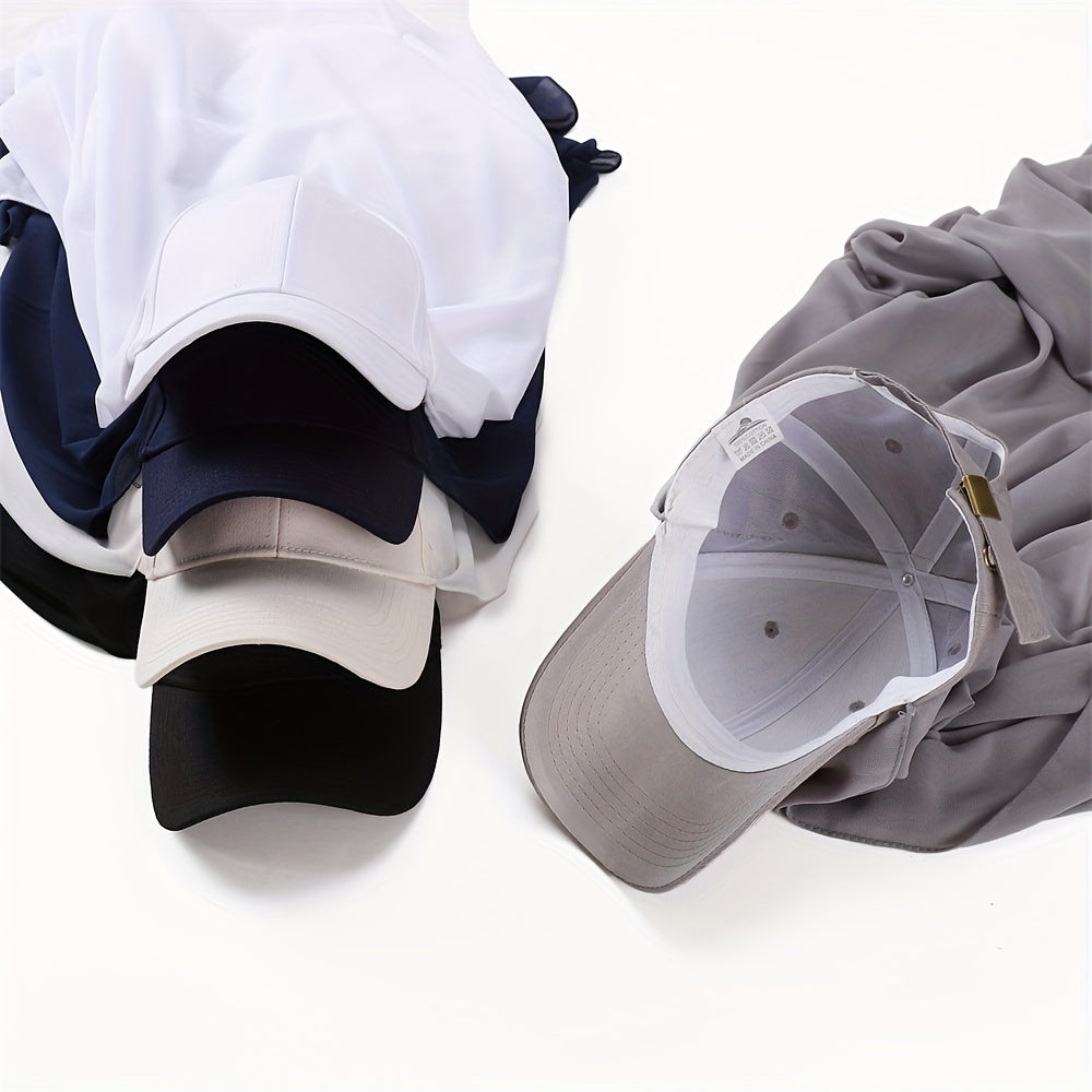Chiffon Scarf Baseball Cap 2 Piece Set Breathable Sun Proof Hat