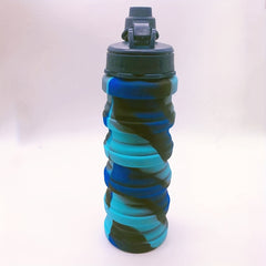 Large Capacity Reusable Silicone Water Cup for Outdoor Sports