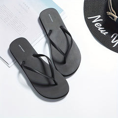 Women's Minimalist Flip Flops Open Toe Non Slip Flat Slide Shoes